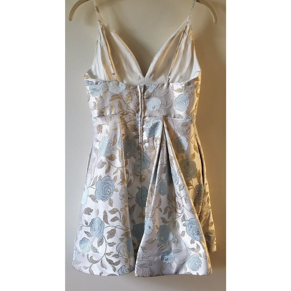 B Darlin Juniors' Metallic Jacquard Dress Sz 5 6 Fairy Cottage Princess Core - Picture 15 of 16